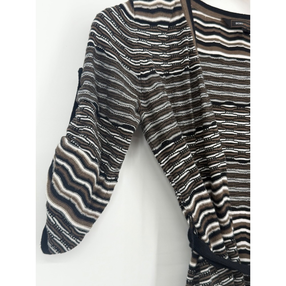 BCBGMaxAzria Womens Viven Wrap Small Cardigan Whimsigoth Boho Business Causal - Picture 4 of 11
